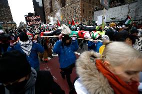Flood Manhattan For Gaza On Martin Luther King Day