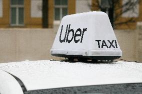 Uber In The Rain In Krakow