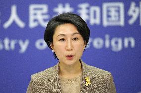 Chinese Foreign Ministry spokeswoman