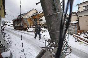 Aftermath of strong quake in central Japan