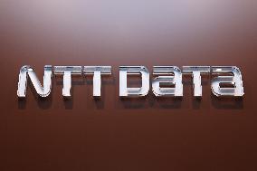 NTT Data signage and logo