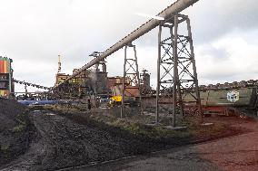 Christophe Bechu And Bruno Le Maire ArcelorMittal Steel Works - France