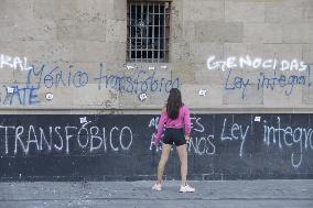 Transgender  Protest Against Mexican President