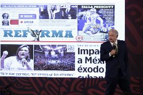 Mexoco’s President Lopez Obrador  News Conference