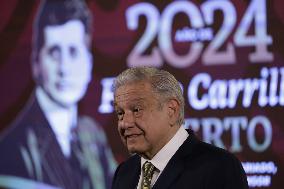 Mexoco’s President Lopez Obrador  News Conference