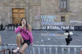 Transgender  Protest Against Mexican President