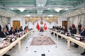 TUNISIA-TUNIS-WANG YI-TUNISIAN FM-TALKS