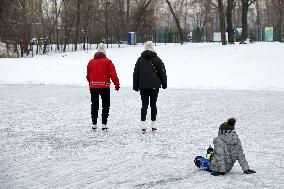 Kyiv in winter