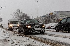 Blizzard Hits Southern Poland