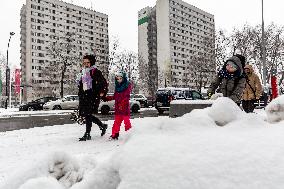 Blizzard Hits Southern Poland