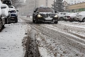 Blizzard Hits Southern Poland