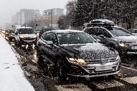 Blizzard Hits Southern Poland