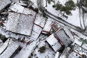 Aftermath of strong quake in central Japan