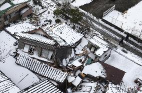 Aftermath of strong quake in central Japan