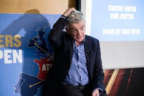 Ryanair CEO Michael O'Leary Press Conference - Brussels