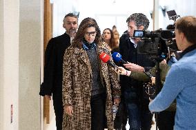 Maiwenn trial for assaulting Edwy Plenel - Paris