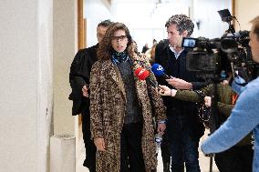 Maiwenn trial for assaulting Edwy Plenel - Paris