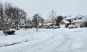 Frigid Temperatures And Snowy Weather Continue In Toronto