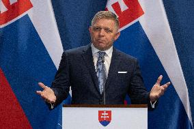HUNGARY-BUDAPEST-PM-SLOVAKIA-PM-PRESS CONFERENCE