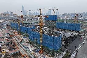 A Residential Area Construction by China Vanke in Nanjing