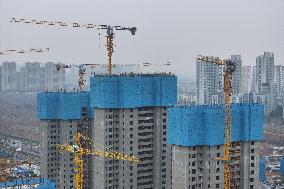 A Residential Area Construction by China Vanke in Nanjing