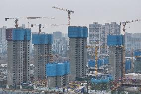 A Residential Area Construction by China Vanke in Nanjing