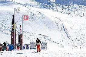 SWITZERLAND-DAVOS-SNOW-SCENERY