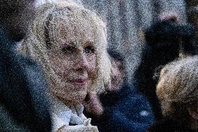 E. Jean Carroll Departs Federal Court In New York City On Day 1 Of Her Second Defamation Trial Against Former President Donald T