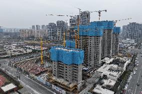 A Residential Area Construction by China Vanke in Nanjing