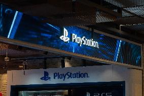 A SONY PlayStationPS Game Console Store in Shanghai