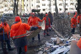 Russians attack Odesa with drones at night