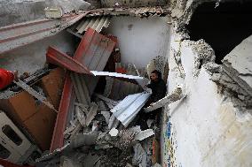 MIDEAST-GAZA-RAFAH-ISRAEL-AIRSTRIKE-AFTERMATH