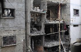 MIDEAST-GAZA-RAFAH-ISRAEL-AIRSTRIKE-AFTERMATH