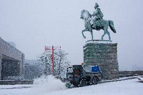 Snow In Cologne