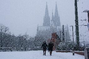 Snow In Cologne