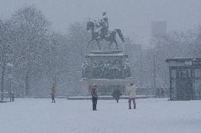 Snow In Cologne