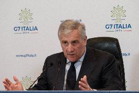 Press Conference Antonio Tajani