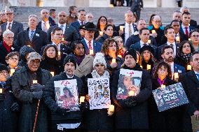 Congress holds candlelight vigil for Israeli hostages