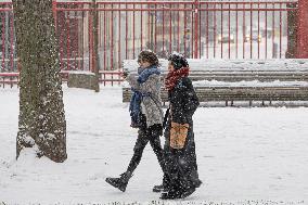 FRANCE-LILLE-SNOW