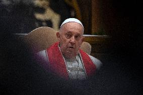 Pope Francis Leads A Funeral Mass - Vatican