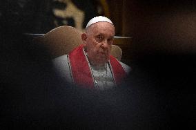 Pope Francis Leads A Funeral Mass - Vatican