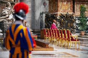 Pope Francis Leads A Funeral Mass - Vatican