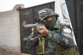 Training Exercises For Opposition Fighters On The Outskirts Of Manbij.