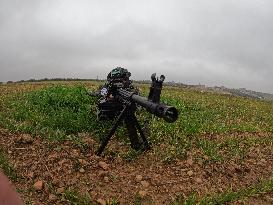 Training Exercises For Opposition Fighters On The Outskirts Of Manbij.