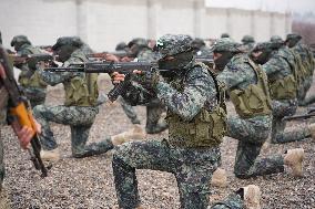 Training Exercises For Opposition Fighters On The Outskirts Of Manbij.