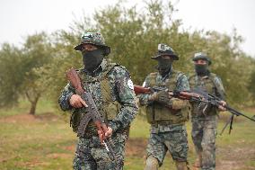 Training Exercises For Opposition Fighters On The Outskirts Of Manbij.