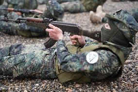 Training Exercises For Opposition Fighters On The Outskirts Of Manbij.