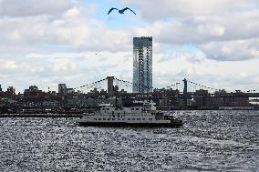 New York City Views From Staten Island Ferry