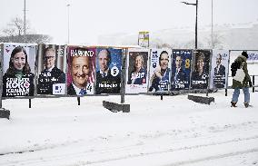 Election posters of the Finnish presidential elections