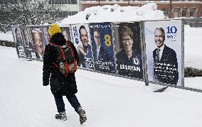 Election posters of the Finnish presidential elections